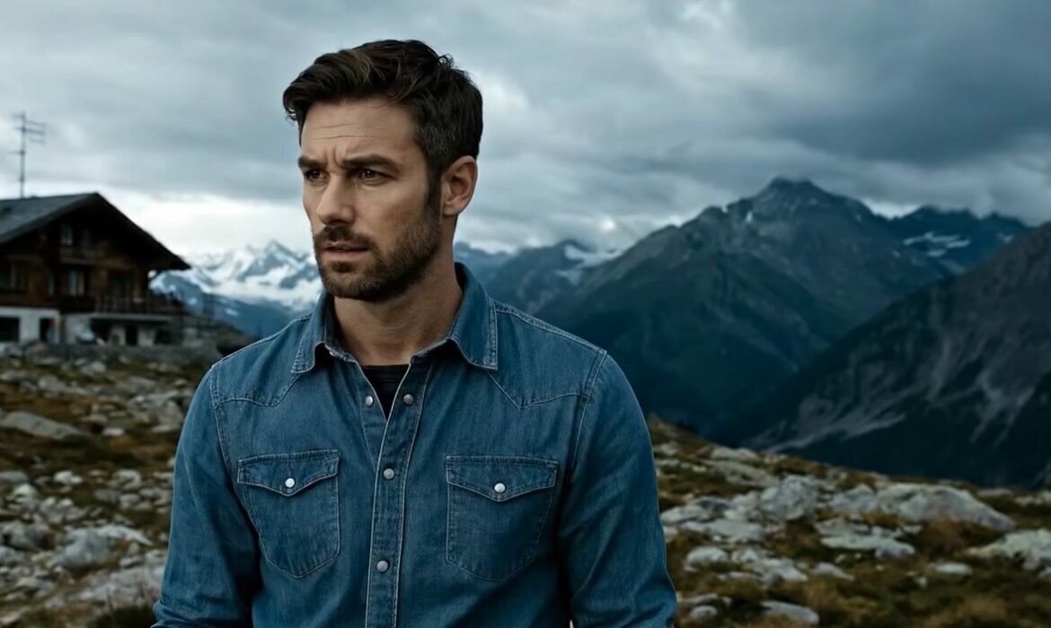 Un homme pensif sur un plateau de montagne